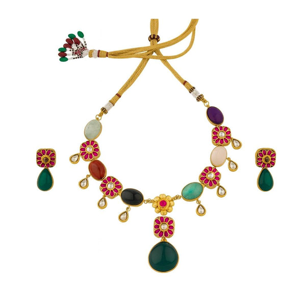 22K Gold-Plated Fashion Set front view featuring an elegant, coordinated design and premium 22K gold-plated finish