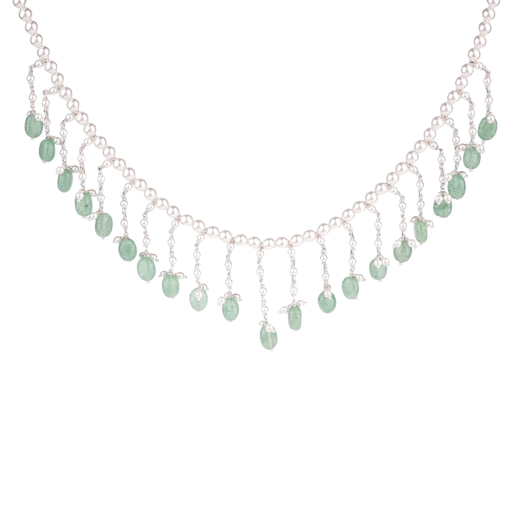 Luxe Necklace - Pearls and Russian Quartz