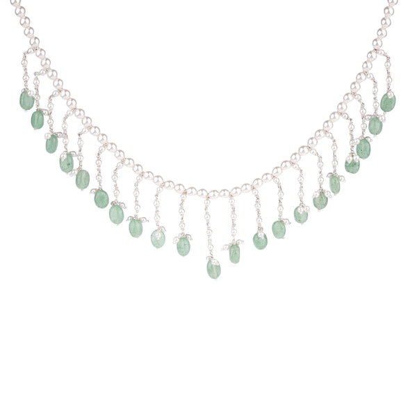 Luxe Necklace - Pearls and Russian Quartz
