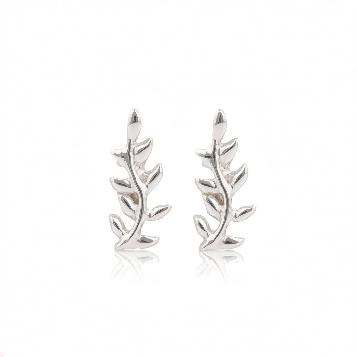 Dainty Leaf Studs | 92.5 Silver