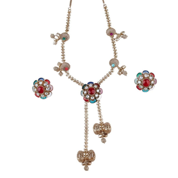 22K Gold-Plated Fashion Set front view featuring an elegant, coordinated design and premium 22K gold-plated finish