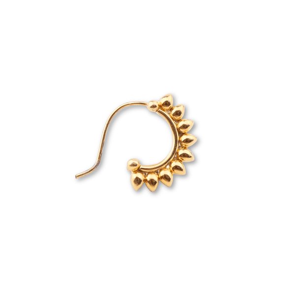 Gold-plated Petals Nath jewelry for women