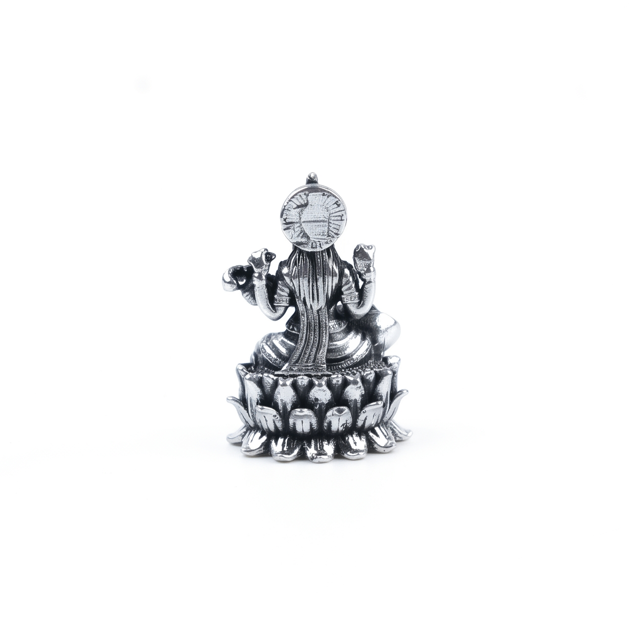 Oxidised Silver Saraswati Idol