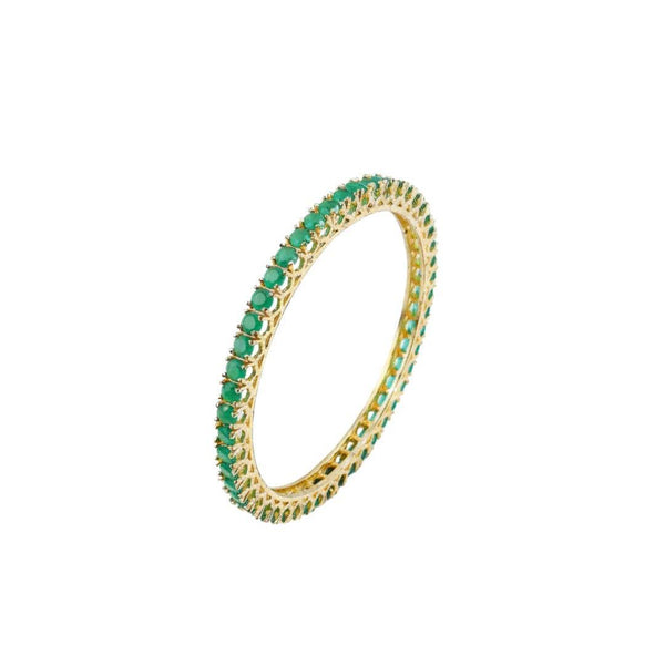 22K Gold-Plated Fashion Bangle (Single) front view featuring an elegant design and premium gold-plated finish