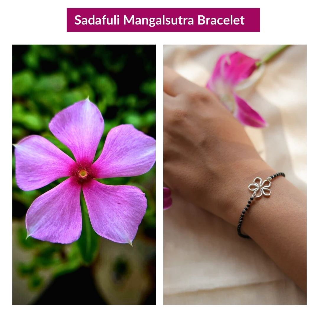 Sadafuli (Periwinkle) Mangalsutra Bracelet
