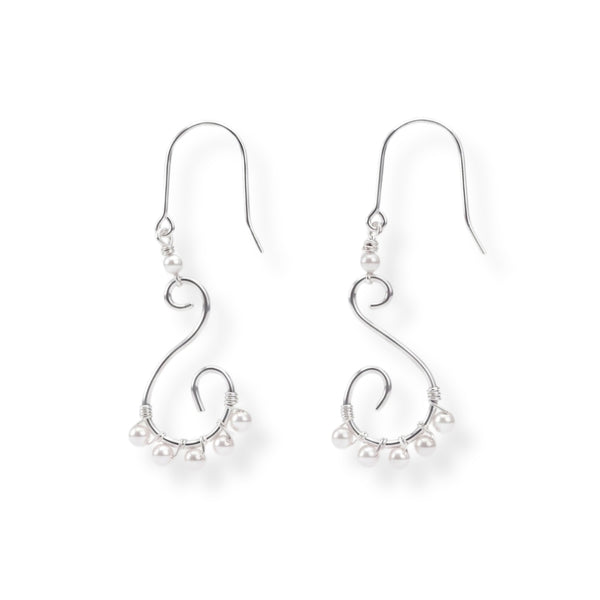 Wire-Wrapped Pearl Earrings (Project Handmade)