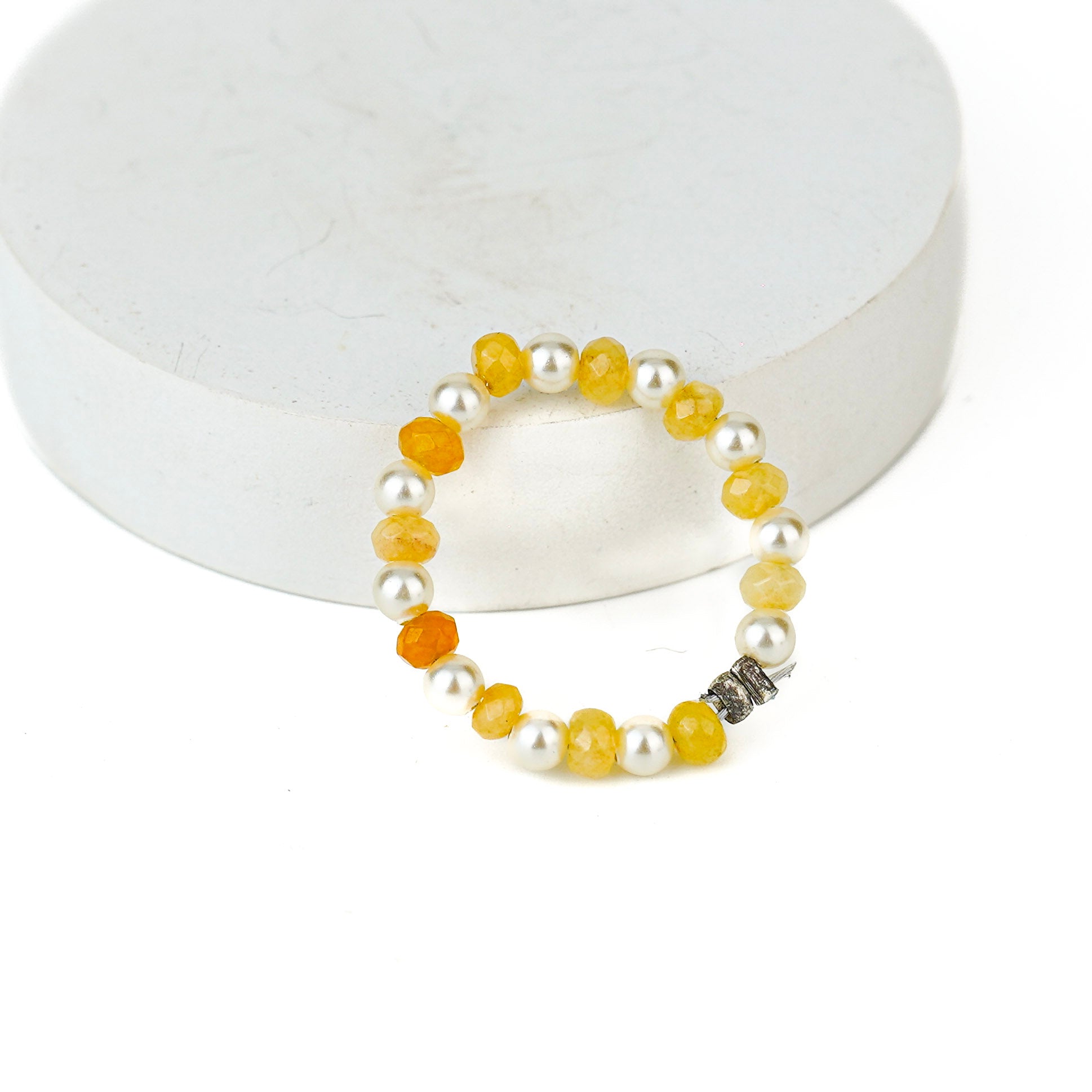 Agate and Pearls Ring