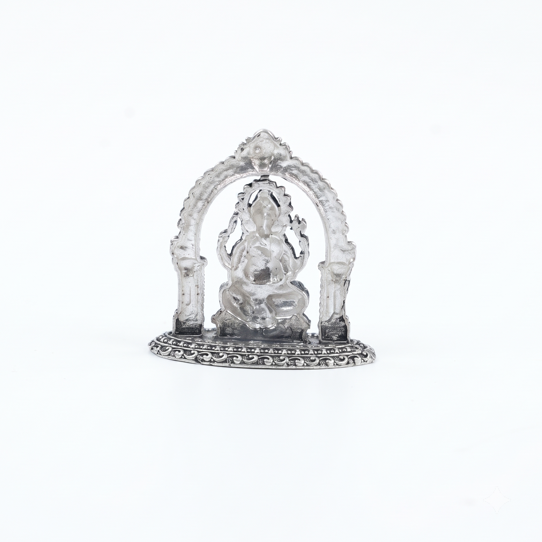 Oxidised Silver Ganesh Idol