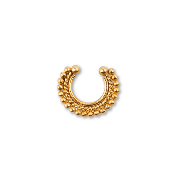 Gold septum nose ring