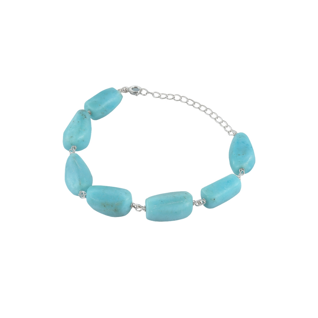 Larimar Stone Ganthan Bracelet