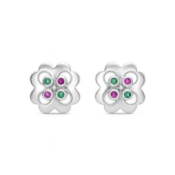 Silver Nakshatra Studs