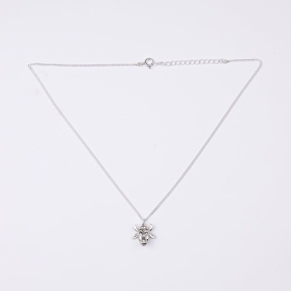 Silver Nandi Pendant Necklace