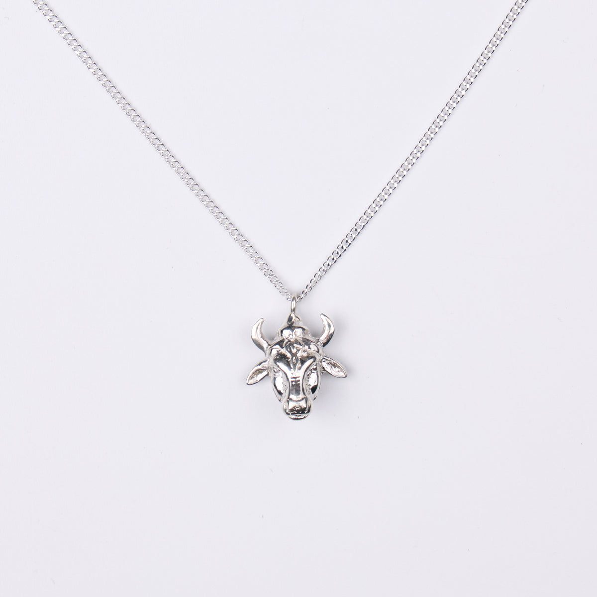 Silver Nandi Pendant Necklace