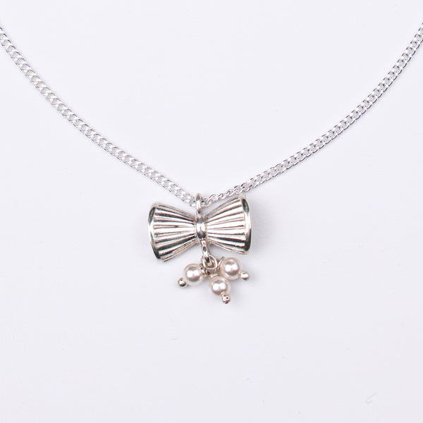 Silver Damru Pendant Necklace