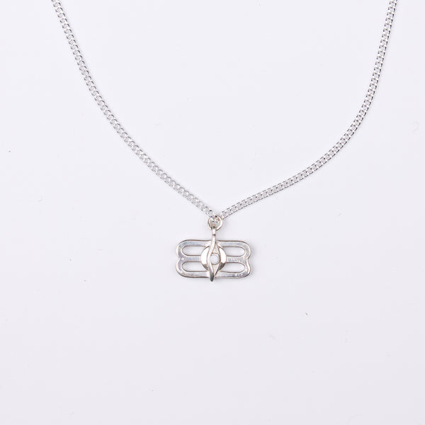 Silver Third Eye Pendant Necklace