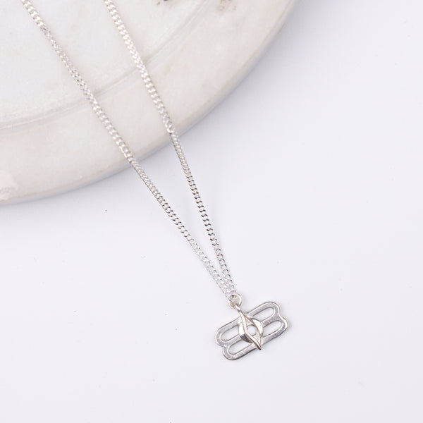 Silver Third Eye Pendant Necklace