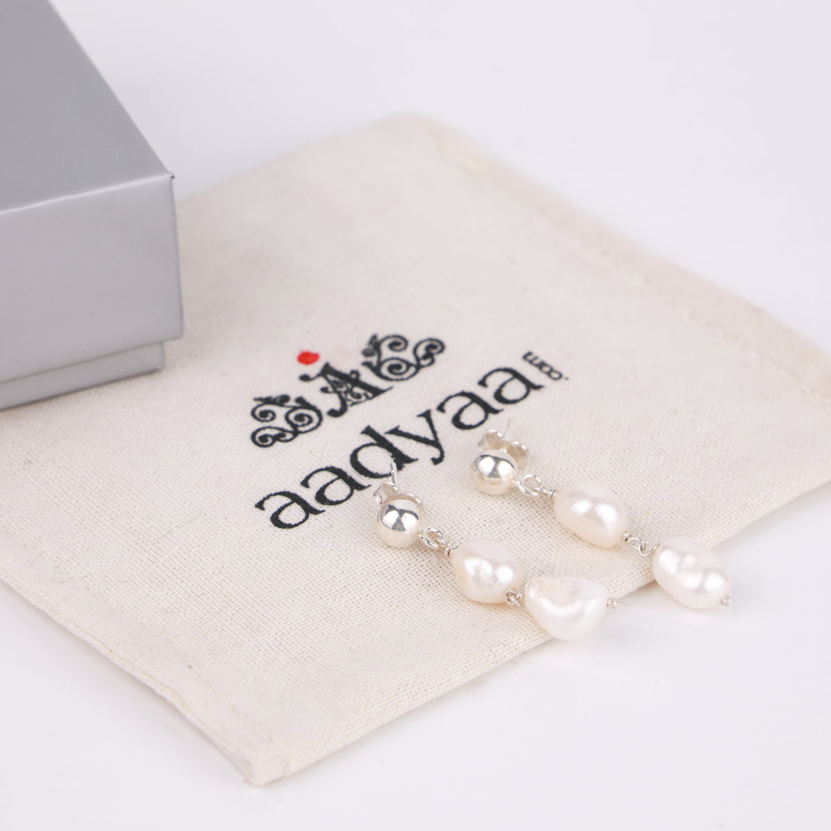 Large Pearl Drop Earrings (Project Handmade)