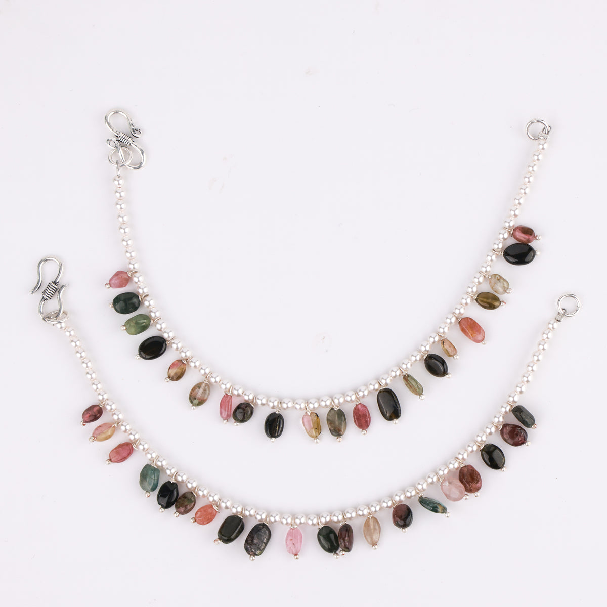 Pearls and Tourmaline Silver Vel (Project Handmade)