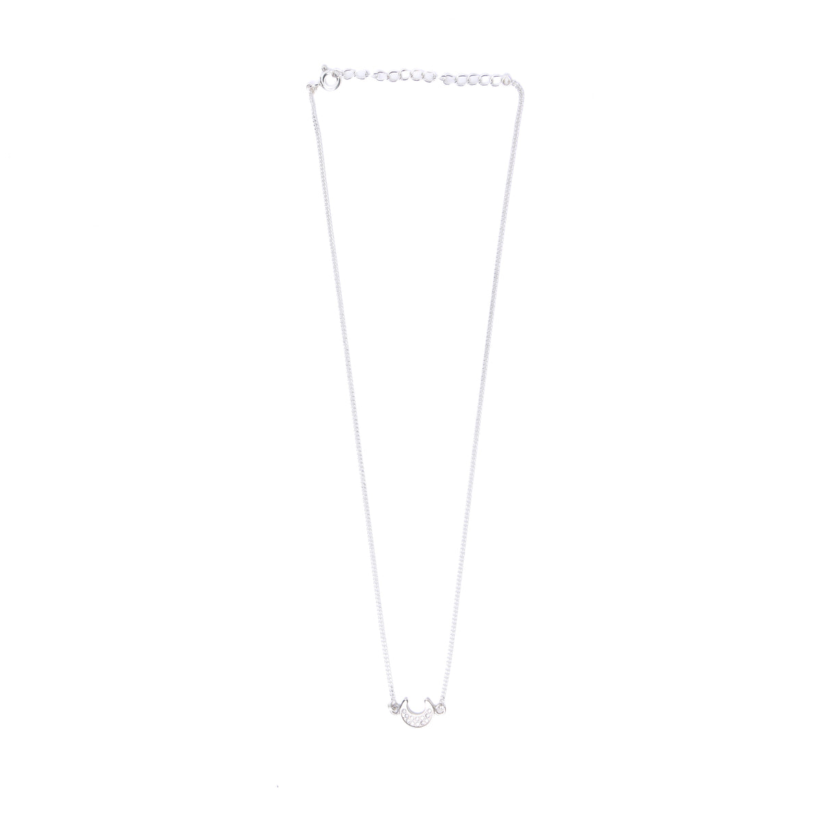 CZ Moon Chain Necklace