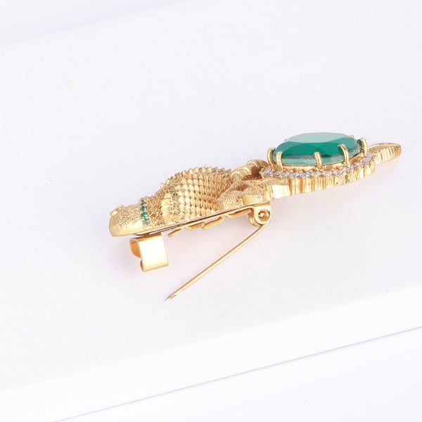 22K Gold Plated Fashion Unisex Brooch