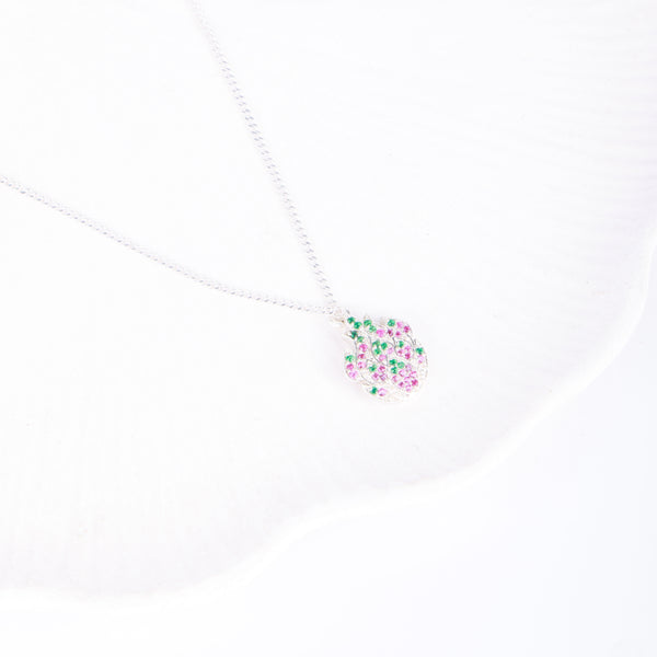 Dragonfruit CZ Fruit-Charm Necklace