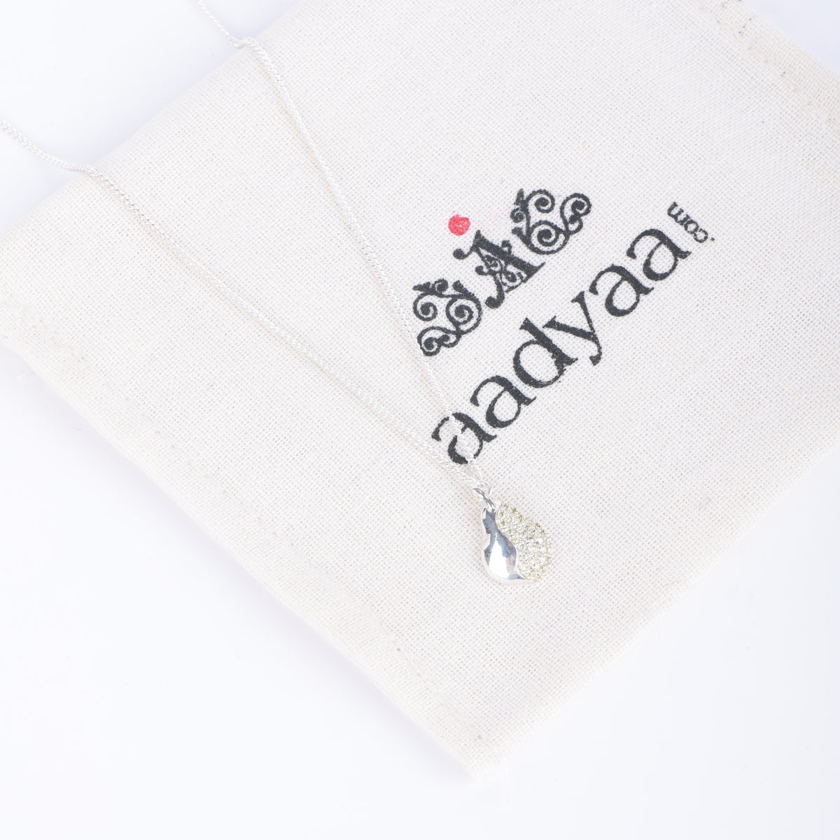 Pear CZ Fruit-Charm Necklace