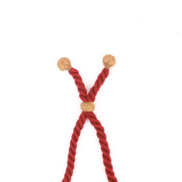 Glass Bead & Wooden Bead Necklace