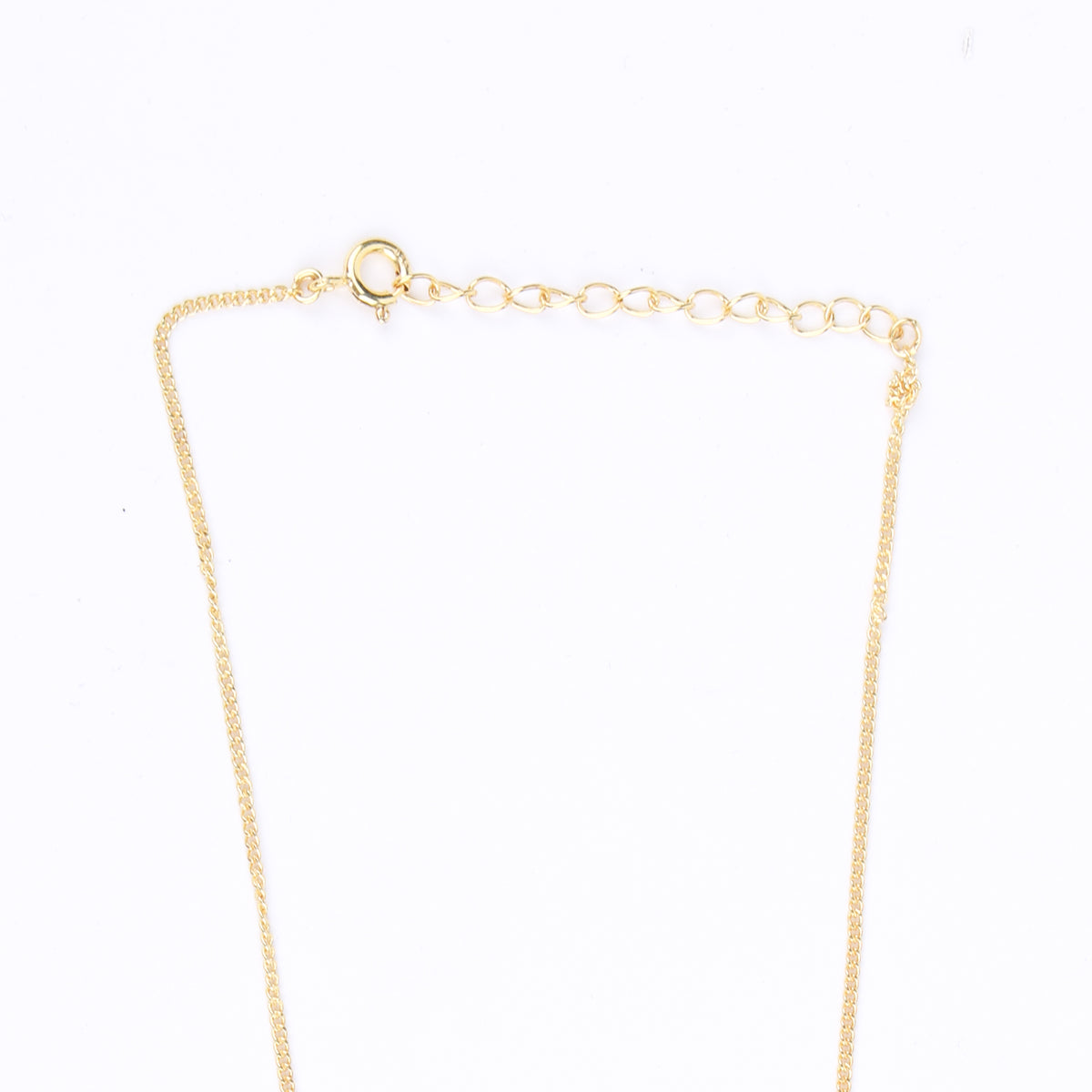 CZ Petal Necklace with Chain | 22K Gold-Plated