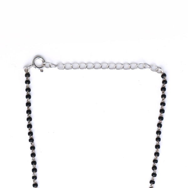 Silver Small Taali Mangalsutra with Corals