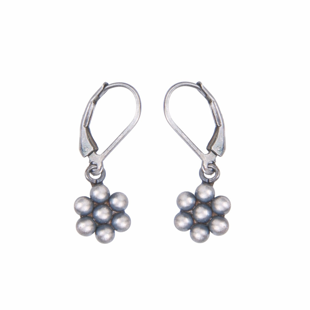 Oxidised Silver Kudi Dangle Earrings