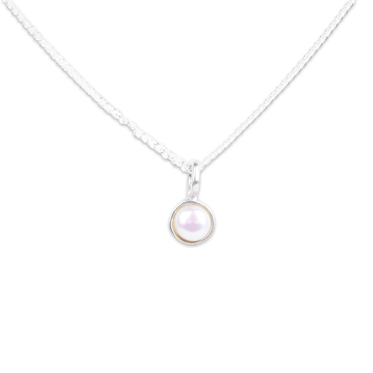 Single Pearl Necklace | 92.5 Silver