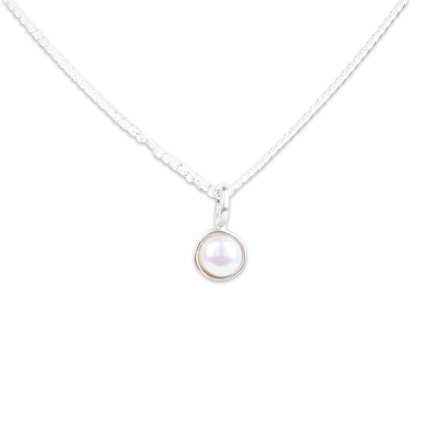 Single Pearl Necklace | 92.5 Silver