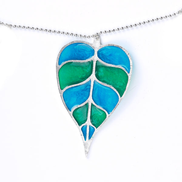 Silver Plated Toran (Blue and Green Enamel)
