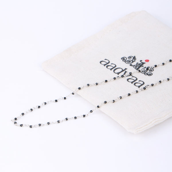 Tiny Black Spinel Ganthan | 92.5 Silver