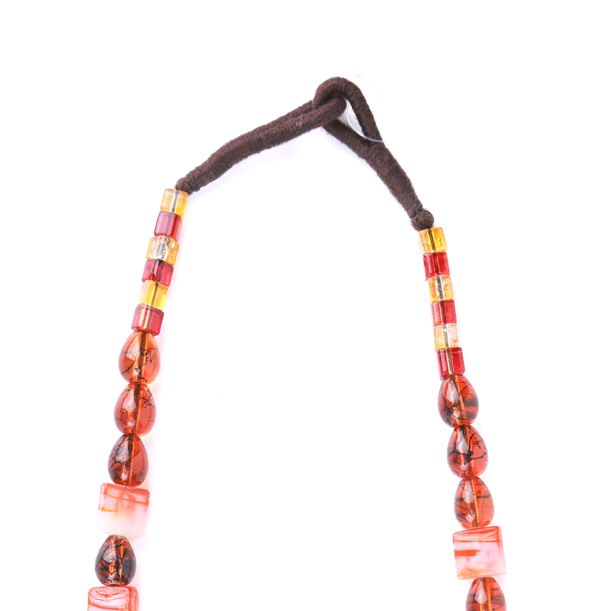 Glass & Rudraksha Bead Necklace