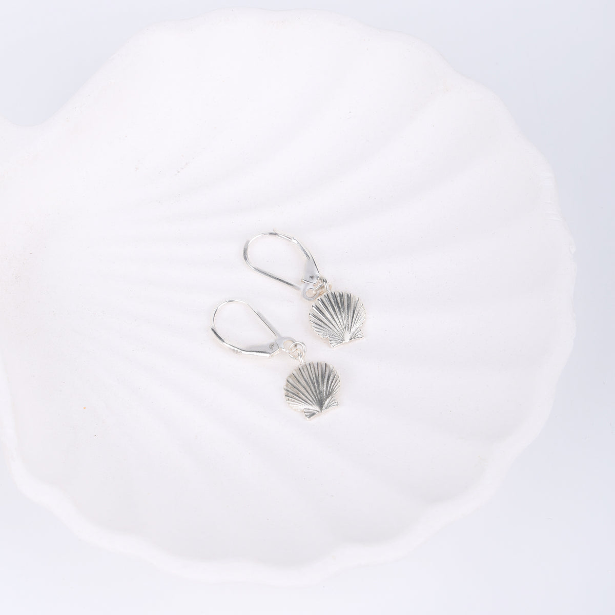 Silver Shell Earrings