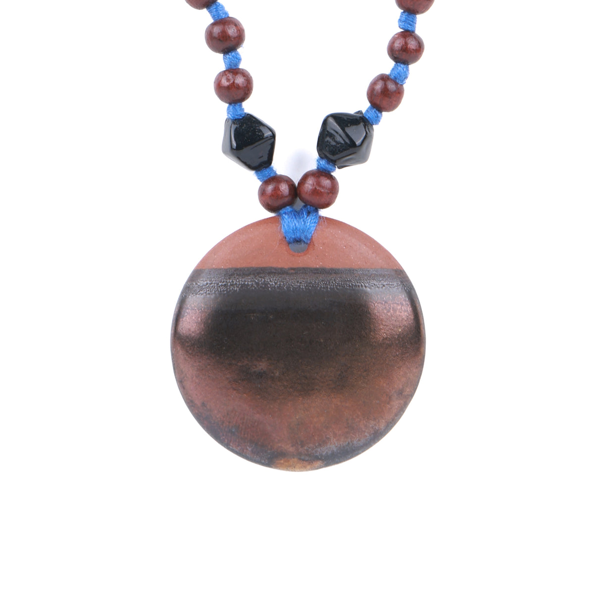 Wooden & Clay Beaded Necklace