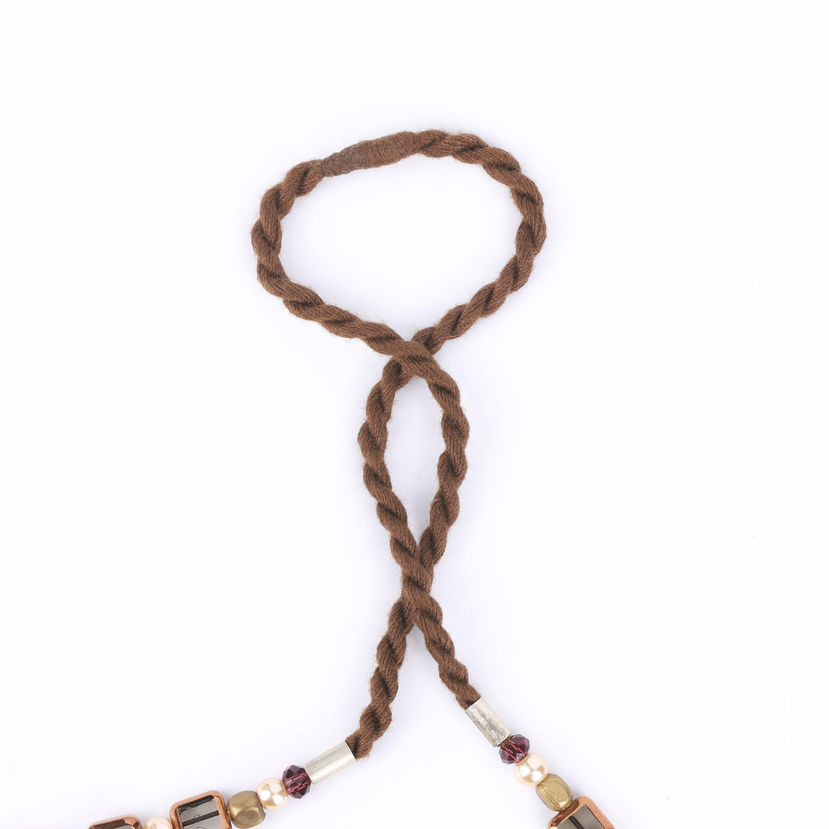Korean Glass Bead Necklace with Assorted Shaped Glass Beads