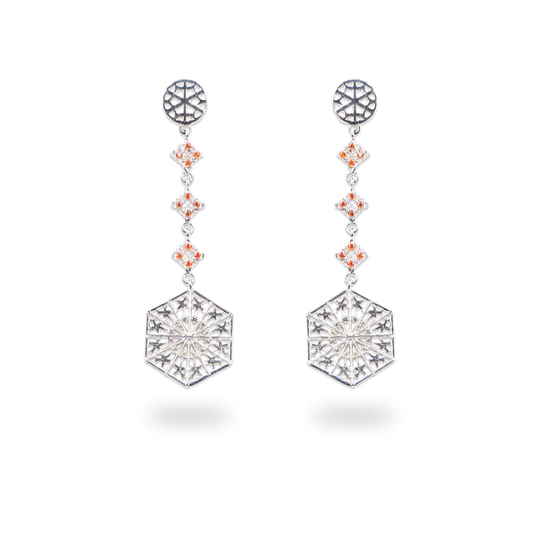 Kulgam / Lattice work / Pinjrakari Pattern Inspired Earring | 92.5 silver