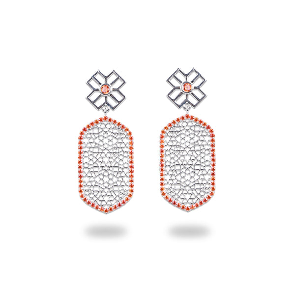 Jharoka / Jaali Inspired Earring | 92.5 Sterling Silver