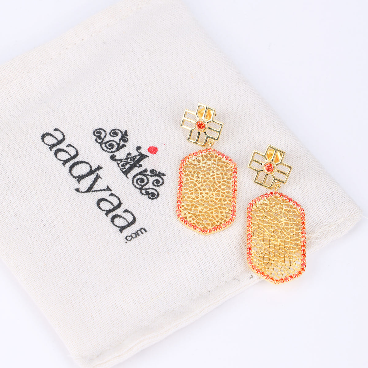 Jharoka / Jaali Inspired Earring | 22K Gold Plated