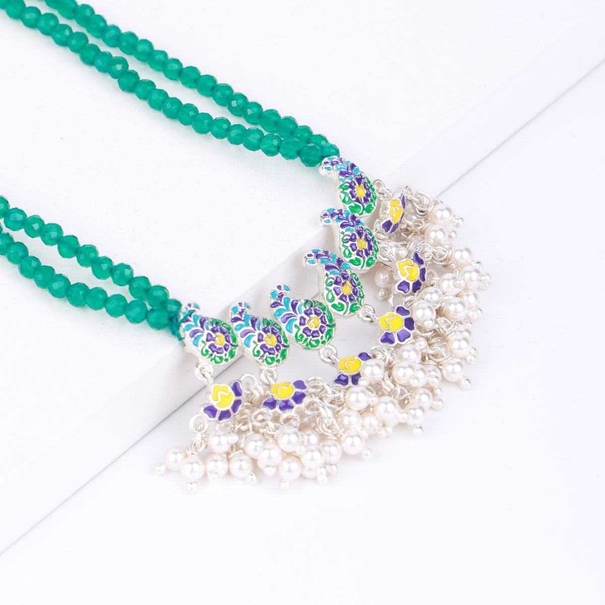 Indian Paisley Enamel Set