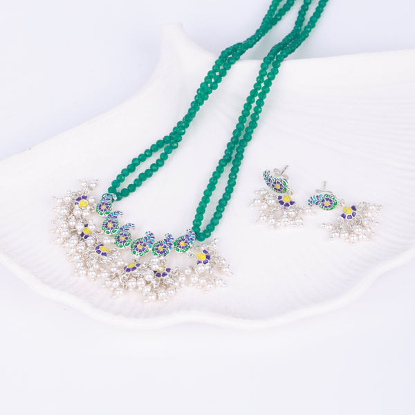 Indian Paisley Enamel Set
