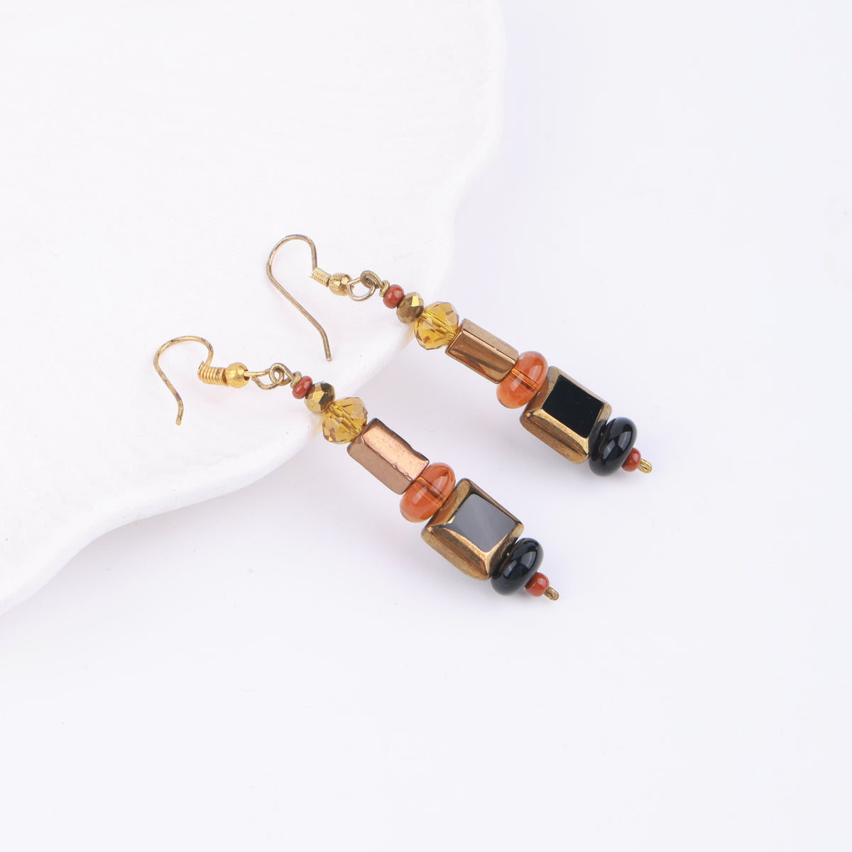 Multicolour Glass Bead Earrings