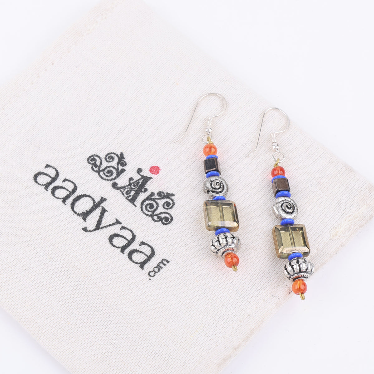 Multicolour Glass Bead Earrings