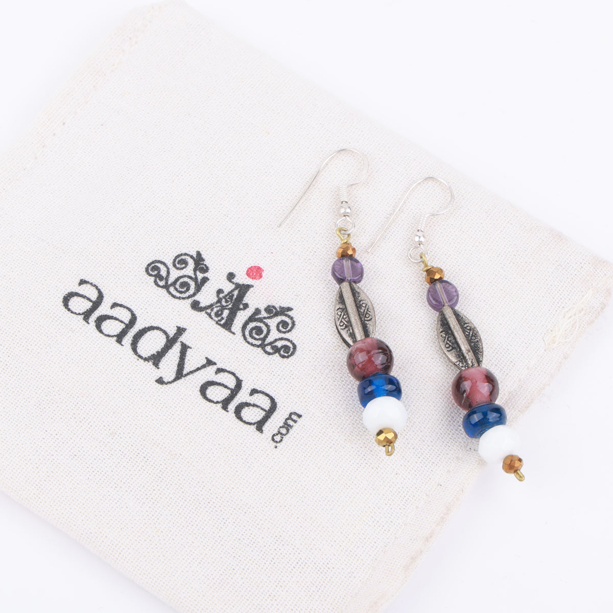 Multicolour Glass Bead Earrings