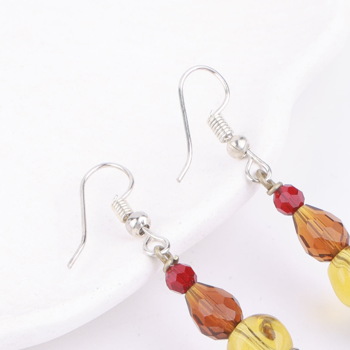 Multicolour Glass Bead Earrings