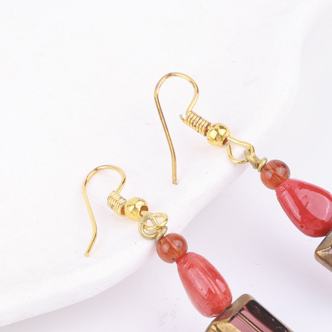Multicolour Glass Bead Earrings