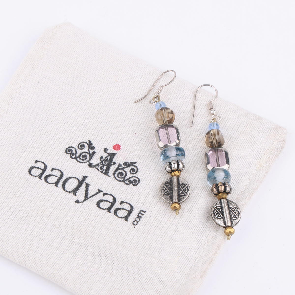 Multicolour Glass Bead Earrings