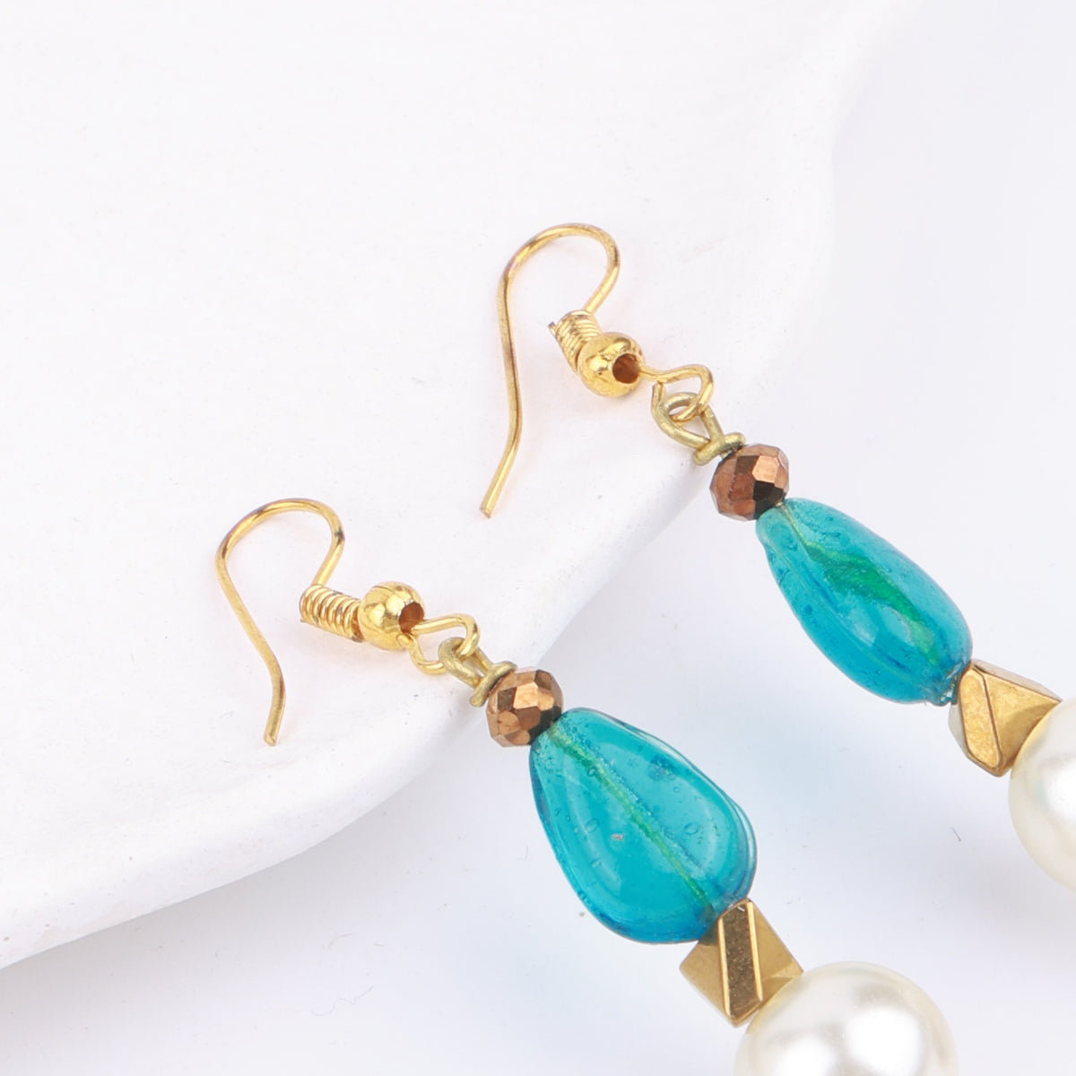 Multicolour Glass Bead Earrings